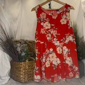 Torrid Floral Babydoll Tank Size 2